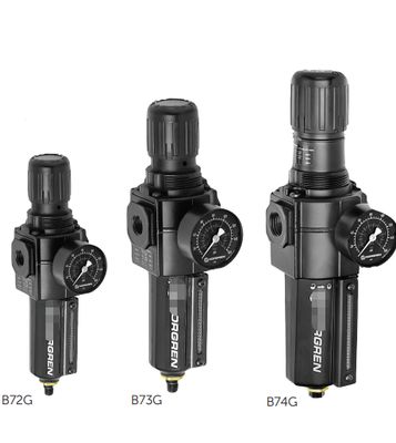Norgren B74G-4AK-AD3-RMG Filter/Regulator, 1/2" PTF, Metal Bowl, Auto Drain, 5-150 PSI, 40um, B74G