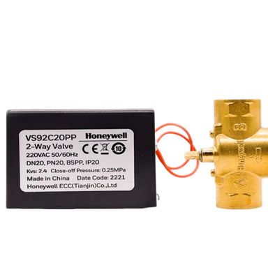 Honeywell VS9 Series Electric 2-Way Valve (DN15-DN25) - Brass On/Off Control for HVAC Systems