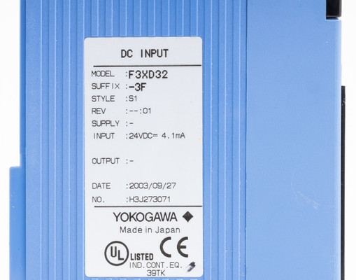 Large inventory in stock Yokogawa F3XD32-3F DC Input Module