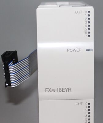 PLC, FX2N Modular extension unit; 16 relay outputs MITSUBISHI FX2N-16EYR-ES/UL