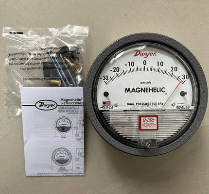 Clean Room Differential Pressure Gauge Dwyer 2300 Series Magnehelic 60pa