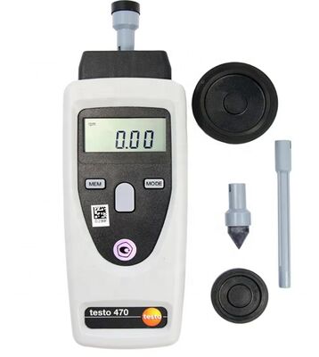 Testo 470 Tachometer RPM Meter with ±0.02% Precision 1-99999rpm Range and ABS Plastic Housing