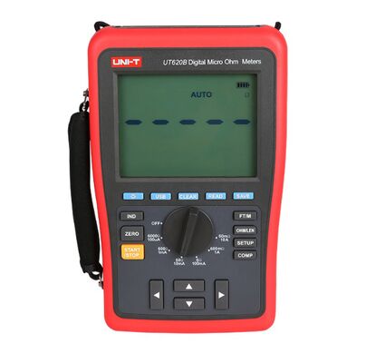 UNI-T UT620B Digital Micro Ohm Meter with 60000 Display Count, 1000 Data Storage, and Rechargeable Li-ion Battery