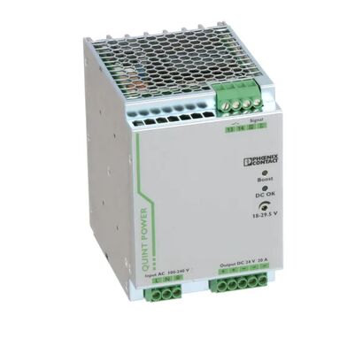 Контакт Phoenix 2866776 Источник питания QUINT-PS/1AC/24DC/20 ACDC, 24VDC, 20A, 480W
