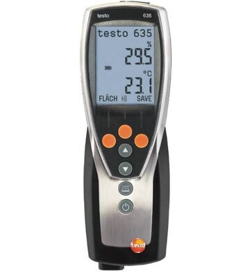 Цифровой термогигрометр Testo 635-2, измеритель температуры и влажности, USB, АБС, точка росы, измерение давления, OEM, настраиваемый