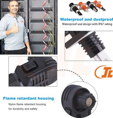 Single Pin Brass Storage Power Connector Plug Amphenol SurLok Plus HV Battery Connector Energy Storage Adapter IP67 1000VDC