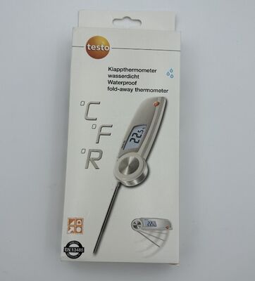 Testo 104 Food Probe Thermometer With HACCP Compliant, Waterproof Food Thermometer Testo 104 (Order No. 0563 0104)