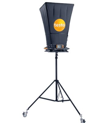 testo 420   0563 4200 Bluetooth Air Flow Capture Hood with ±1 °F Accuracy and Lightweight Design for HVAC Flow Measurement