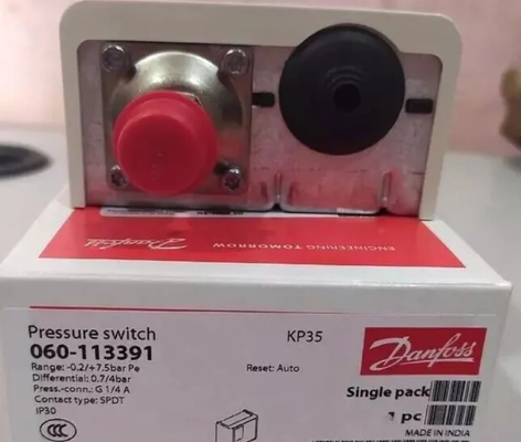 Danfoss KP and KPI Pressure Switch and Thermostat with IP55 Enclosure Auto Reset for Steam Boiler Applications