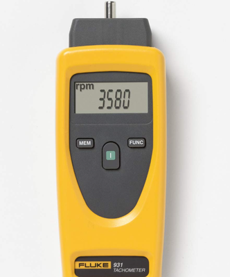 Fluke 931 Contact and Non-Contact Dual-Purpose Tachometers with 1-year warranty