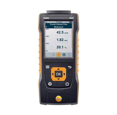 Testo 440 Высокая точность Широкий диапазон Интеллектуальный контроллер температуры и влажности Цифровой дисплей 0.1C / F Разрешение 1 год